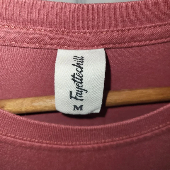 FAYETTECHILL Goods for the Woods Mauve Long Sleeve T-shirt Size Medium - Picture 5 of 6